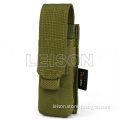 Single Pistol Magazine Pouch using 1000D Nylon Fits up to 2.25 inch wide belts/ back side with molle webbing for molle vests